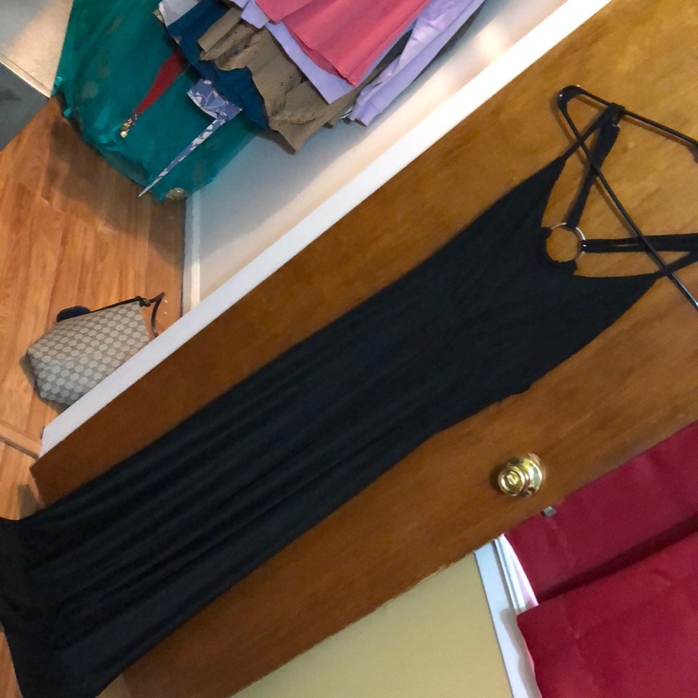 Black maxi romper